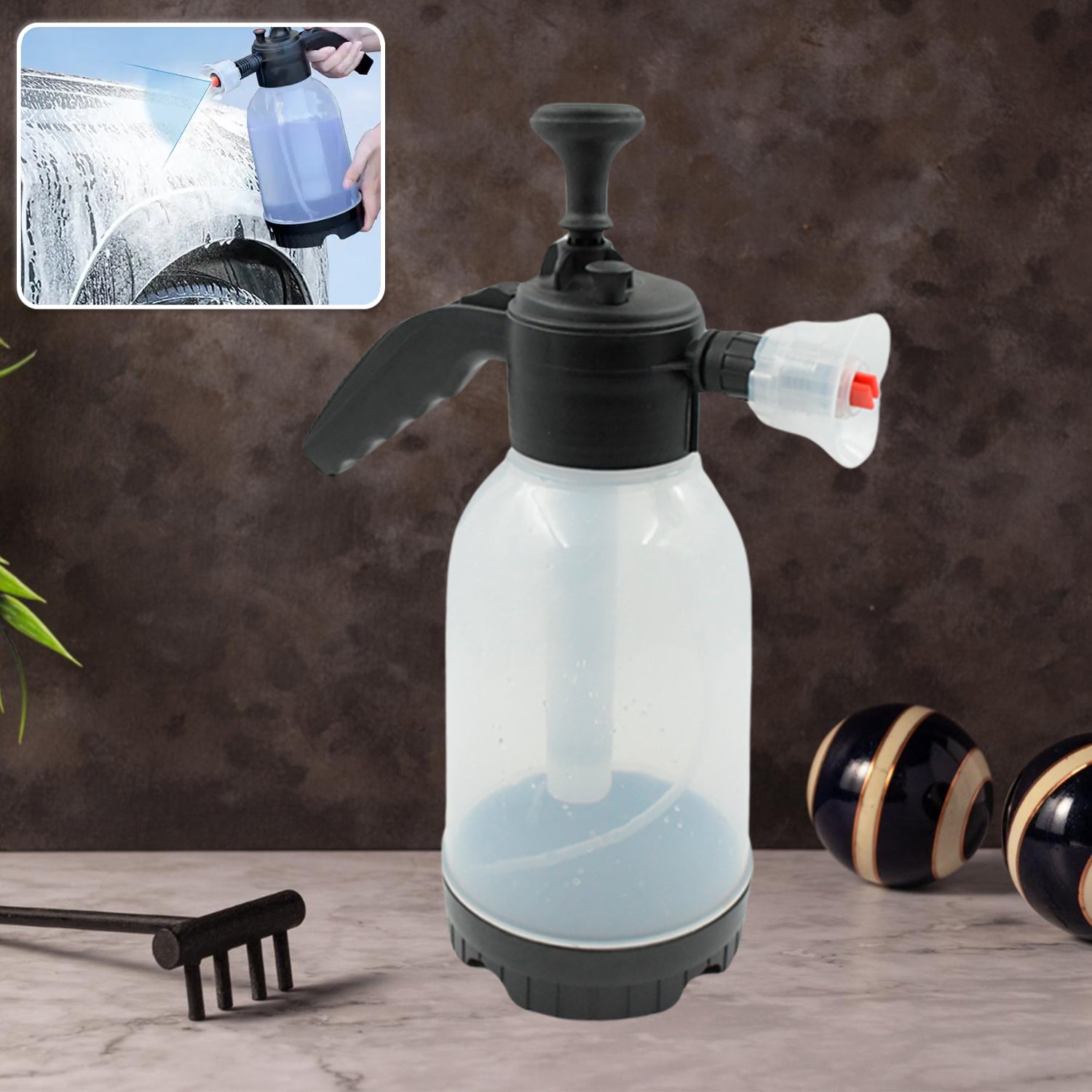 9324 Pressure Sprayer 2 Litres Garden Sprayer Hand Pump Sprayer Foam Sprayer Watering Bottle for Indoor Plants Cleaning Outdoor Garden (2 Ltr.) 9324 Pressure Sprayer 2 Litres Garden Sprayer Hand Pump Sprayer Foam Sprayer Watering Bottle for Indoor Plants Cleaning Outdoor Garden (2 Ltr.)
